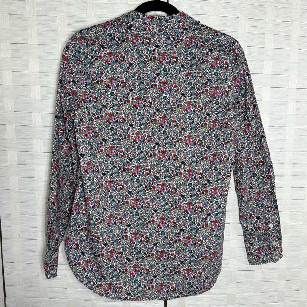 Boden Women’s Ditzy Floral Multicolored Floral Button Down Long Sleeve Size 6R - Picture 5 of 10